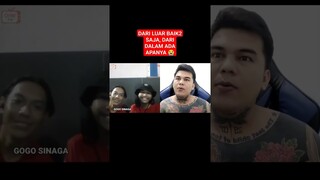 cowok bertatto gak boleh nangis, tapi ketua nangis ‼️ #ometv #duet  #premanometv #reaction #lucu