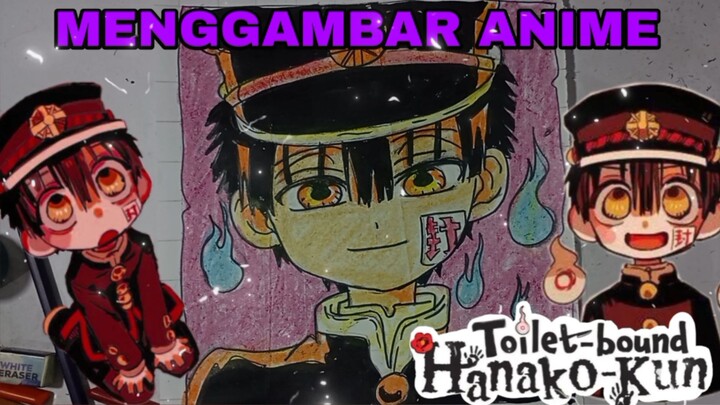 mengambar anime toilet-bound hanako-kun