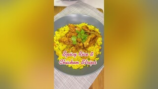 Here's how to make Spicy Rice & Chicken Strips quick and easy reddytocookwithlove reddytocook spicy