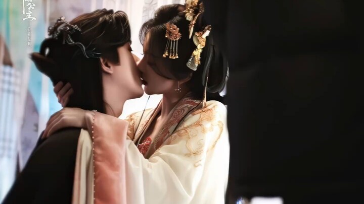 Behind kiss scene 👩‍❤️‍💋‍👨The Shadow Sovereing องค์หญิงเจาหยาง