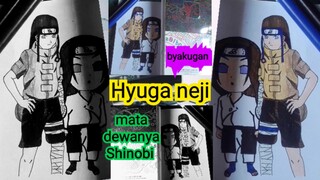 menggambar Neji kisah sejarah dari klan Hyuga