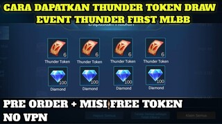CARA DAPATKAN THUNDER TOKEN DRAW EVENT THUNDER FIRST SKIN CHOU MOBILE LEGENDS
