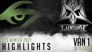 Highlight TS vs LX [VÁN 1][VCS Mùa Đông 2021][Tuần 3 - 30.11.2021]