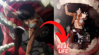 Attack On Titan Real Life Vs Anime Comparison