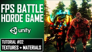 HOW TO MAKE FPS BATTLE HORDE GAME IN UNITY - TUTORIAL #02 - TEXTURING