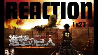 ATTACK ON TITAN 1x23 ANIME REACTION | CONFRONTING ANNIE | SHINGEKI NO KYOJIN S01E23