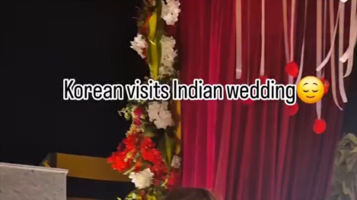 Korean in Indian Wedding