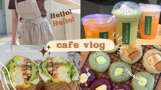 ENG) CAFE VLOG ep 28| new drinks: TEA SERIES | COFFEE MAYBE | Philippines