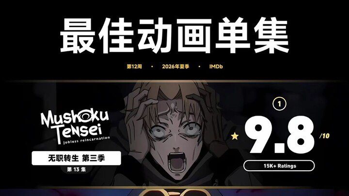[New Anime Rankings / Summer / Week 12] "I've Been Killing Slimes for 300 Years and Maxed Out My Lev