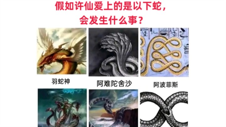 假如许仙爱上的是以下蛇，会发生什么事？