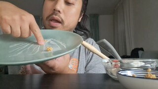 ASMR GREEK YOGHURT & MUESLI FINGER LICK + PAINTING WITH PASTRY BRUSH