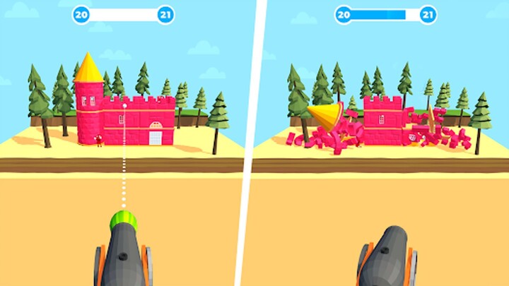 Slingshot Smash is the most destructive and fun 3D arcade game. Slingshot and dexterity. Unreal chao