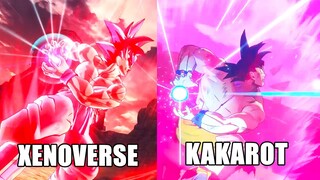 DRAGON BALL XENOVERSE 2 VS DRAGON BALL Z KAKAROT CUT SCENE COMPARISON