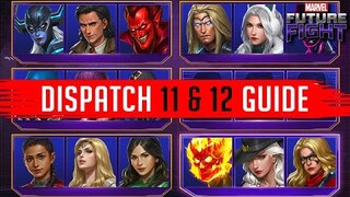 NEW BEST TEAMS Guide for DISPATCH Sector 11 and 12 - Marvel Future Fight