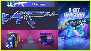 8-Bit Unicorn 🦄 M762 Crate Opening ; Kill Message Review / Unicorn Backpack, Tukashi - PUBG Mobile