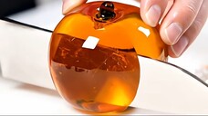AI ASMR Glass Fruit Cutting with Knife - ASMR AI Compilation