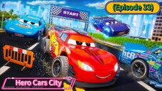 Hero Cars City (Episode 33) Challenge Kicked over Racing