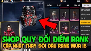 [Free Fire] Shop Quy Đổi Điểm Rank Mới Mùa 18 Sẽ Có Gì, Cập Nhật Thay Đổi Đấu Rank Mùa Mới Mùa 18