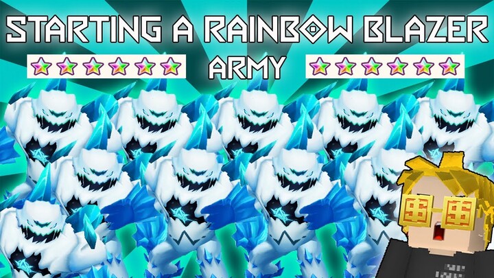 IM STARTING A RAINBOW BLAZZER || BLOCKMAN GO || TRAINERS ARENA