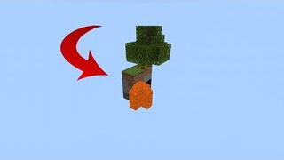 I tried the smallest skyblock in minecraft history