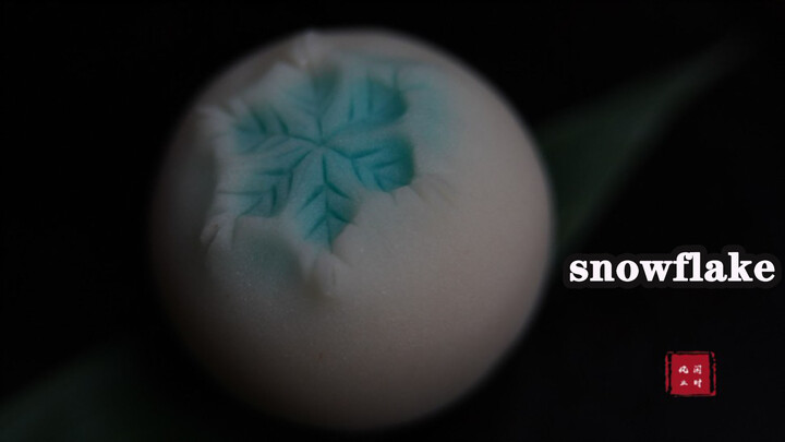 [Food]Handmade Wagashi-snowflake