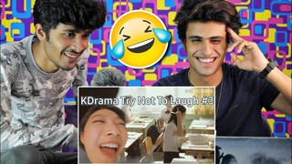 Kdrama try not to laugh / Kdrama funny moments Part 2 REACTION !! V2funreacts | asian Dram