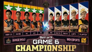 BREN COMEBACK! GAME 6 | BREN ESPORTS vs BURMESE GHOULS | M2 MLBB WORLD CHAMPIONSHIP