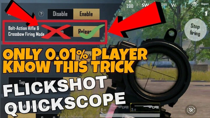 HOW TO FLICKSHOT OR QUICKSCOPE (1 tap ADS) SNIPE LIKE A PRO | PUBG MOBILE