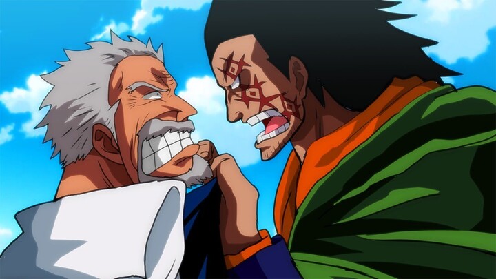 Dragon Reencounters Garp and Gets Furious Because He Doesn't Quit the Navy - One Piece