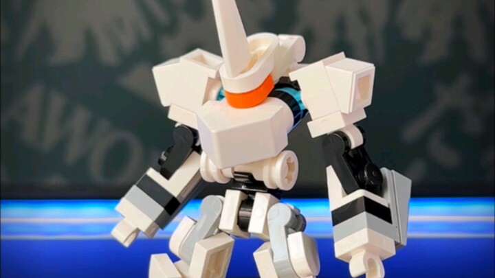 Berbagi Blok Bangunan Mecha Mini Unicorn Asli