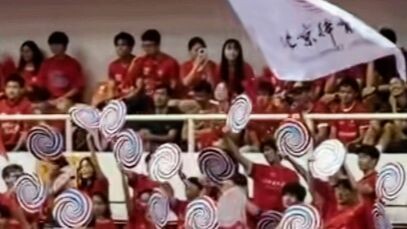 【Penambahan Rekaman】Tembakan membingungkan dari pengeras suara kandang dalam pertandingan voli antar
