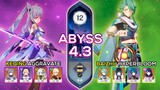 C0 Baizhu Hyperbloom & C3 Keqing Aggravate - Spiral Abyss 4.3 - Genshin Impact