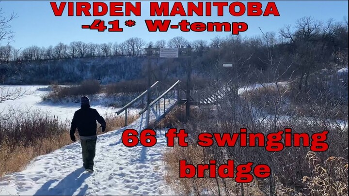 VIRDEN AREA WILD LIFE WALKING TRAIL & SWINGING BRIDGE | Winnipeg to Virden travel vlog 2021
