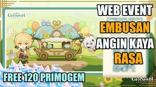 New Web Event Embusan Angin Kaya Rasa | FREE 120 PRIMOGEM【Genshin Impact】