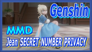 [Genshin, MMD]Jean, SECRET NUMBER PRIVACY