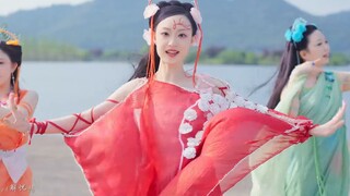 My youth is back! 20 years later, the seven fairies came down to earth and danced "Falling Flower Lo
