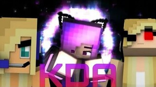 K/DA - POP/STARS a [Minecraft Song] Psycho Girl VS Girl Ender Dragon