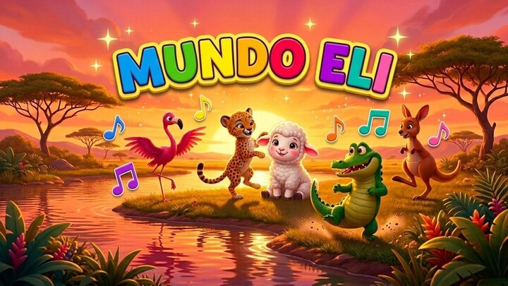 Conheça os Animais da Savana com o Mundo Eli! 🦁🦒 Desenho Animado Infantil