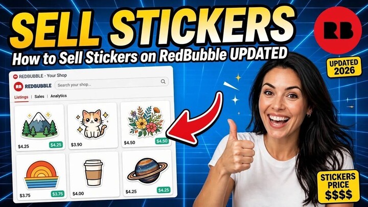 How to Sell Stickers on RedBubble (Updated)