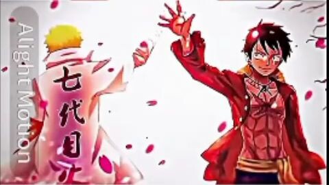 coba aj anime luffy sama naruto di gabungin😋