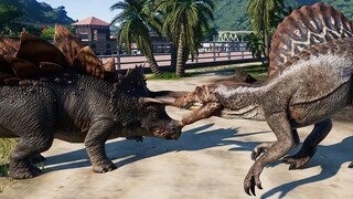 Spinosaurus vs Triceratops, Pentaceratops, Sinoceratops, Styracosaurus, Toro, Chasmo & Stegoceratops