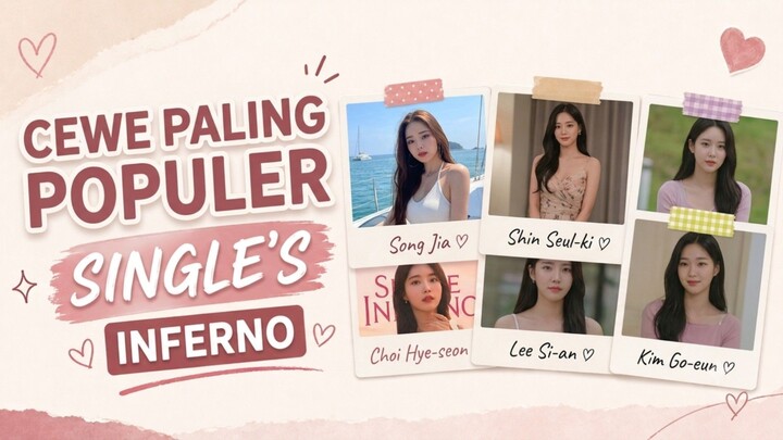 INI DIA DERETAN CEWE PALING POPULER DI DRAMA SINGLE INFERNO🥰