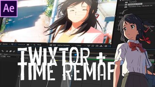 Twixtor + Time Remap (Slow Motion) | Anime After Effects Tutorial