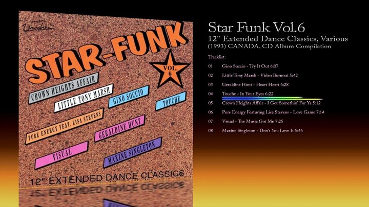 Star Funk Vol.6 (1993) 12' Extended Dance Classics, Various [CD Album Compilation]