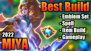 MIYA BEST BUILD 2022 | TOP 1 GLOBAL MIYA BUILD | MIYA - MOBILE LEGENDS | MLBB