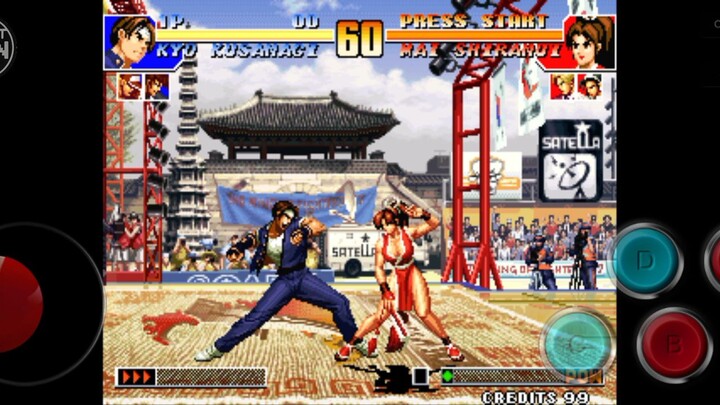 KOF : Iori , Kyo , and Terry arcade gameplay