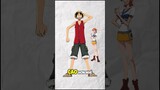 One Piece Theo bạn Luffy và Nami ai cao hơn Đảo Hải Tặc #onepiece #shorts