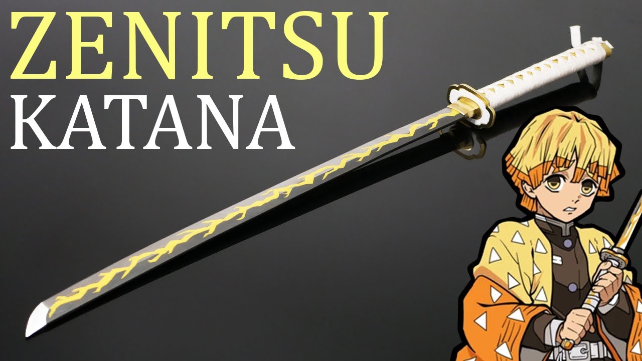 Foam katana cosplay tutorial  zenitsu  how to make Zenitsu demon slayer  sword  thunder nichirin  YouTube