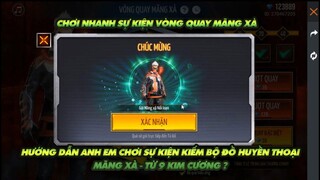 FREE FIRE | HƯỚNG DẪN LẤY BỘ ĐỒ HUYỀN THOẠI MÃNG XÀ QUAY LẠI - TỪ 9 KIM CƯƠNG !!!