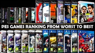 From WORST to BEST rated PES games